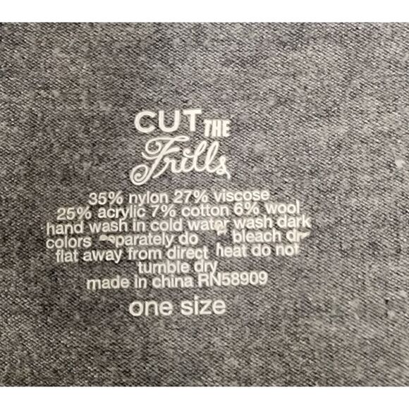 Cut the Frill Open Cardigan One Size Fix XS- M Color Gray - Picture 5 of 5